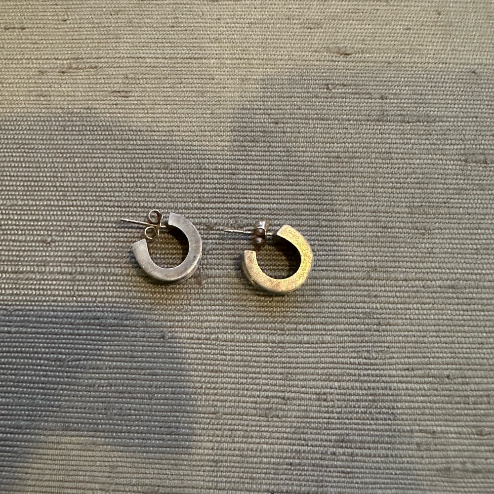 Mignon Faget Sterling Silver Small Hoop Earrings